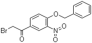 结构式 CAS# 43229-01-2, 3'-硝基-4'-苄氧基-2-溴苯乙酮