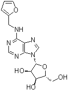N-(2-Furanylmethyl)adenosine molecular structure (CAS 4338-47-0)