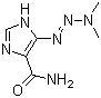 structure of CAS# 4342-03-4, Dacarbazine;5-(3,3-Dimethyl-1-triazenyl)imidazole-4-carboxamide; 4-(3,3-Dimethyltriazeno)imidazole-5-carboxamide; 4-(Dimethyltriazeno)imidazole-5-carboxamide