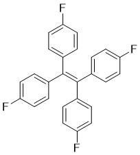 1,1',1'',1'''-乙烯-1,1,2,2-四基四(4-氟苯)分子结构 (CAS 435-08-5)