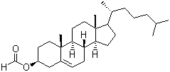 结构式 CAS# 4351-55-7, 胆甾烯基甲酸酯; 胆甾醇甲酸酯