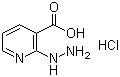 2-Hydrazinyl-3-pyridinecarboxylic acid hydrochloride molecular structure (CAS 435342-14-6)