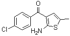 (2-Amino-5-methyl-3-thienyl)(4-chlorophenyl)methanone molecular structure (CAS 436093-32-2)