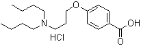 4-[3-(Dibutylamino)propoxy]benzoic acid hydrochloride molecular structure (CAS 437651-44-0)