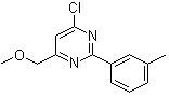 结构式 CAS# 438249-83-3, 4-氯-6-(甲氧基甲基)-2-(3-甲基苯基)嘧啶