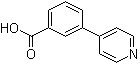 3-(吡啶-4-基)苯甲酸分子结构 (CAS 4385-78-8)