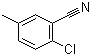 结构式 CAS# 4387-32-0, 2-氯-5-甲基苯腈; 2-氯-5-甲基苯甲腈