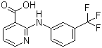 structure of CAS# 4394-00-7, Niflumic acid;2-[3-(Trifluoromethyl)anilino]nicotinic acid; 2-[3-(Trifluoromethyl)-phenyl]aminonicotinic acid