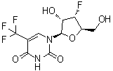 3'-脱氧-3'-氟-5-(三氟甲基)尿苷分子结构 (CAS 439579-21-2)