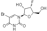 structure of CAS# 439579-22-3, 5-Bromo-3'-deoxy-3'-fluorouridine
