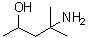 structure of CAS# 4404-98-2, 2-Amino-4-hydroxy-2-methylpentane;4-Amino-4-methyl-2-pentanol; NSC 46440; NSC 7090
