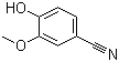 structure of CAS# 4421-08-3, 4-Hydroxy-3-methoxybenzonitrile;Vanillonitrile