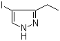 structure of CAS# 442876-19-9, 3-Ethyl-4-iodo-1H-pyrazole