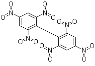 2,4,6,2',4',6'-Hexanitrobiphenyl molecular structure (CAS 4433-16-3)