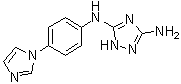 N-[4-(1H-Imidazol-1-yl)phenyl]-1H-1,2,4-triazole-3,5-diamine molecular structure (CAS 443799-45-9)
