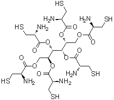 L-Cysteine hexaester with D-glucitol molecular structure (CAS 444618-64-8)