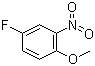 4-氟-2-硝基苯甲醚分子结构 (CAS 445-83-0)