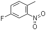 结构式 CAS# 446-10-6, 4-氟-2-硝基甲苯; 2-硝基-4-氟甲苯
