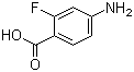 结构式 CAS# 446-31-1, 4-氨基-2-氟苯甲酸