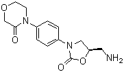 structure of CAS# 446292-10-0, (S)-4-(4-(5-(Aminomethyl)-2-oxooxazolidin-3-yl)phenyl)morpholin-3-one