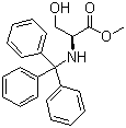 structure of CAS# 4465-44-5, N-Trityl-L-serine methyl ester