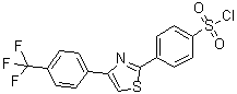 结构式 CAS# 446883-84-7, 4-[4-[4-(三氟甲基)苯基]-2-噻唑基]苯磺酰氯