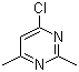 4-Chloro-2,6-dimethylpyrimidine molecular structure (CAS 4472-45-1)