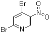 structure of CAS# 4487-57-4, 2,4-Dibromo-5-nitropyridine