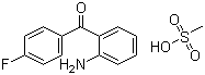 2-Amino-4'-fluorobenzophenone methanesulfonate molecular structure (CAS 449181-32-2)