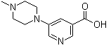 5-(4-甲基哌嗪-1-基)烟酸分子结构 (CAS 450368-31-7)