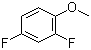 结构式 CAS# 452-10-8, 2,4-二氟苯甲醚