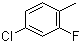 结构式 CAS# 452-75-5, 4-氯-2-氟甲苯; 2-氟-4-氯甲苯