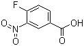 结构式 CAS# 453-71-4, 4-氟-3-硝基苯甲酸