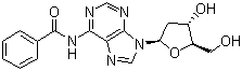 N-苯甲酰基-2'-脱氧腺苷分子结构 (CAS 4546-72-9)