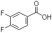 3,4-Difluorobenzoic acid molecular structure (CAS 455-86-7)