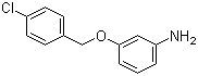 structure of CAS# 455280-08-7, 3-[(4-Chlorophenyl)methoxy]benzenamine
