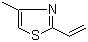2-Ethenyl-4-methylthiazole molecular structure (CAS 45534-10-9)