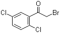 2-Bromo-1-(2,5-dichlorophenyl)ethanone molecular structure (CAS 4571-25-9)