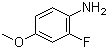 2-Fluoro-4-methoxyaniline molecular structure (CAS 458-52-6)