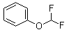 structure of CAS# 458-92-4, (Difluoromethoxy)-benzene;alpha,alpha-Difluoroanisole