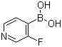 3-Fluoropyridine-4-boronic acid molecular structure (CAS 458532-97-3)