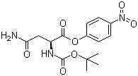 Boc-L-asparagine 4-nitrophenyl ester molecular structure (CAS 4587-33-1)
