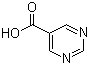 结构式 CAS# 4595-61-3, 嘧啶-5-羧酸