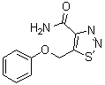 5-(苯氧基甲基)-1,2,3-噻二唑-4-甲酰胺分子结构 (CAS 4609-52-3)