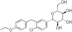 structure of CAS# 461432-26-8, Dapagliflozin;(1S)-1,5-Anhydro-1-C-[4-chloro-3-[(4-ethoxyphenyl)methyl]phenyl]-D-glucitol
