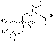 结构式 CAS# 464-92-6, 积雪草酸
