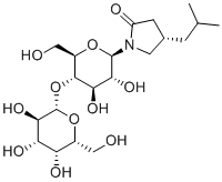 结构式 CAS# 466678-44-4, 乳糖基普瑞巴林吡咯烷酮