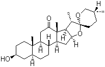 Hecogenin molecular structure (CAS 467-55-0)
