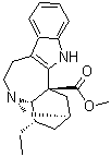 Ibogamine-18-carboxylic acid methyl ester molecular structure (CAS 467-77-6)