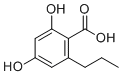 结构式 CAS# 4707-50-0, 2,4-二羟基-6-丙基苯甲酸